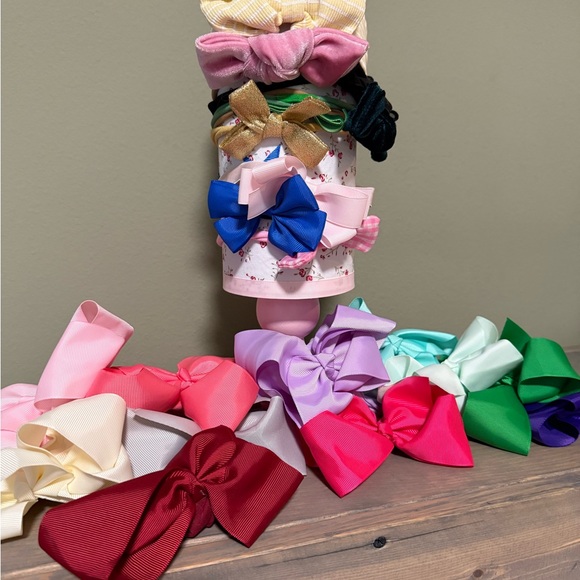 20 hair bows with stand - Picture 1 of 3